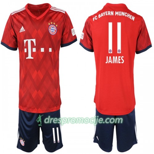 FC Bayern München Dres James Rodriguez 11 Dječji Domaći 2018/19 Kratkih Rukava FC Bayern München Dres James Rodriguez 11 Dječji Domaći 2018/19 Kratkih Rukava